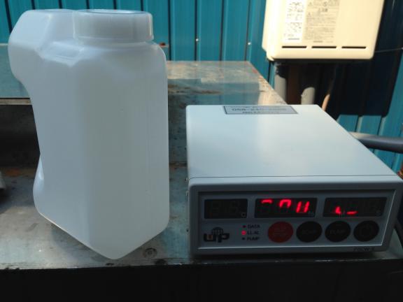 2ℓの新液に2ｃｃずつ添加して、AG値を測ります。